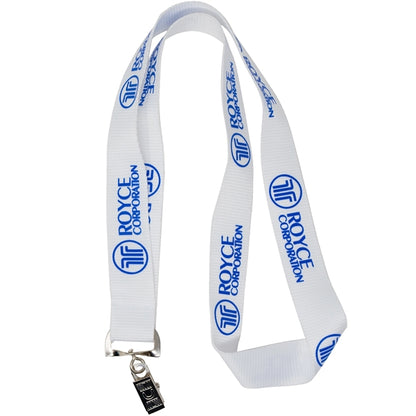 Silkscreened Flat Polyester Lanyard