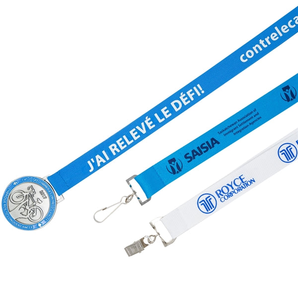 Silkscreened Flat Polyester Lanyard