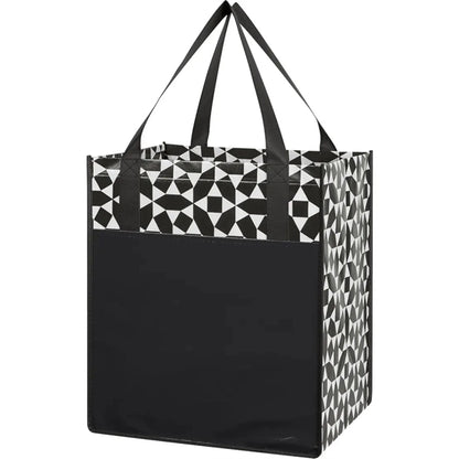 Non-Woven Geometric Shopping Tote Bag