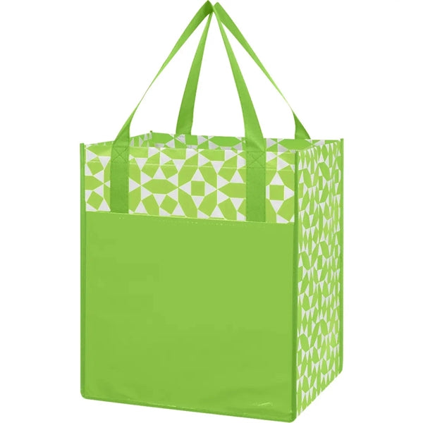 Non-Woven Geometric Shopping Tote Bag