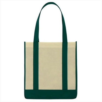 Non-Woven Two-Tone Shopper Tote Bag