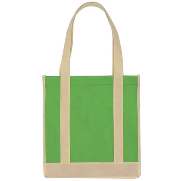 Non-Woven Two-Tone Shopper Tote Bag