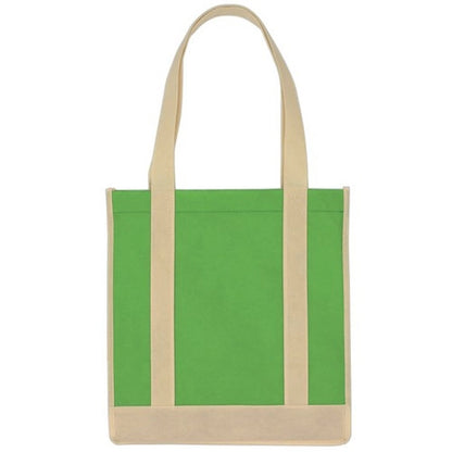 Non-Woven Two-Tone Shopper Tote Bag