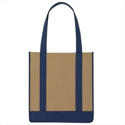 Non-Woven Two-Tone Shopper Tote Bag
