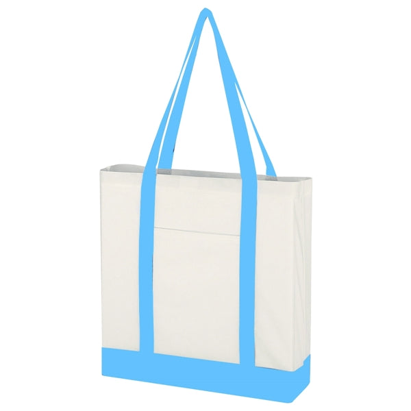 Non-Woven Tote Bag With Trim Colors