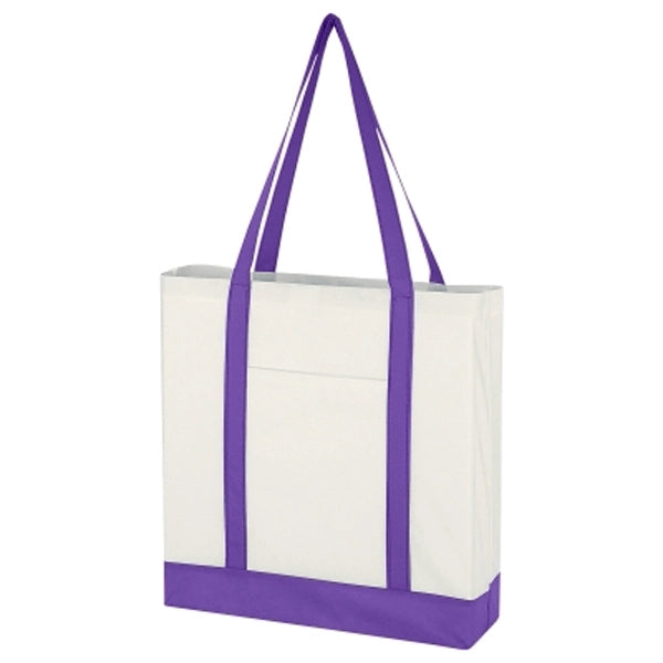 Non-Woven Tote Bag With Trim Colors