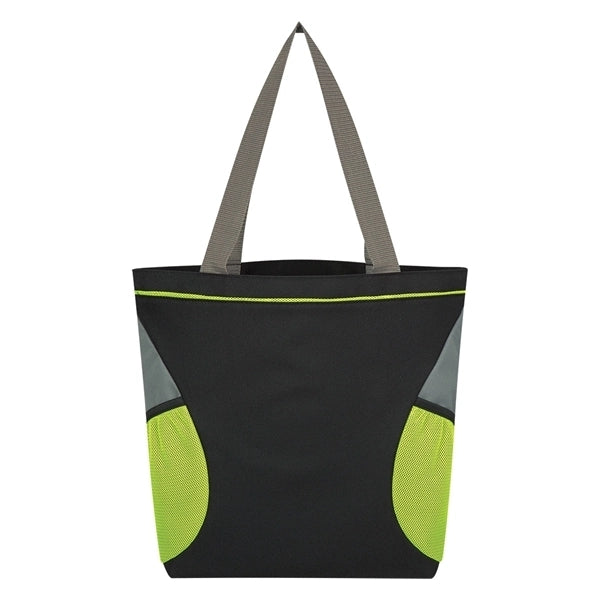 Mesh Accent Tote Bag