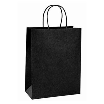 Custom Vertical Brown Kraft Paper Shopping Bag