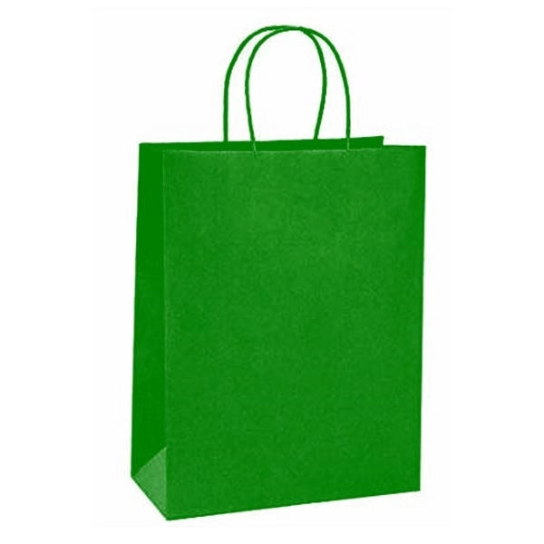 Custom Vertical Brown Kraft Paper Shopping Bag - BG