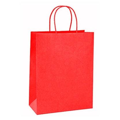 Custom Vertical Brown Kraft Paper Shopping Bag