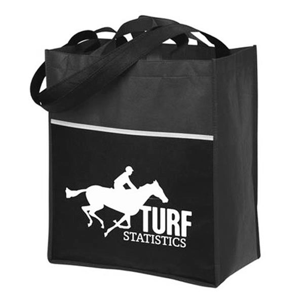 Grocery Tote Bag with Front Pocket-BG