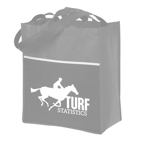 Grocery Tote Bag with Front Pocket-BG