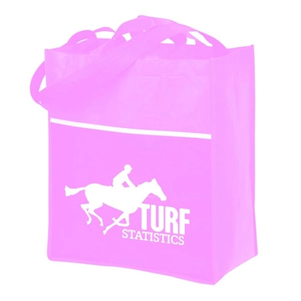 Grocery Tote Bag with Front Pocket-BG