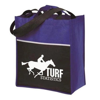 Grocery Tote Bag with Front Pocket-BG