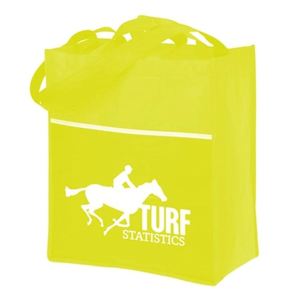 Grocery Tote Bag with Front Pocket-BG