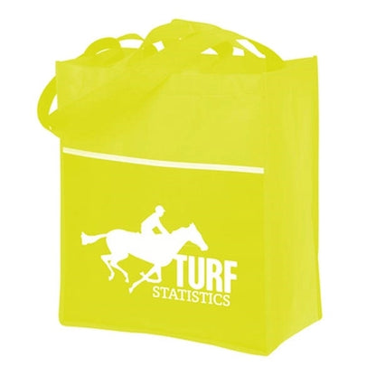 Grocery Tote Bag with Front Pocket-BG