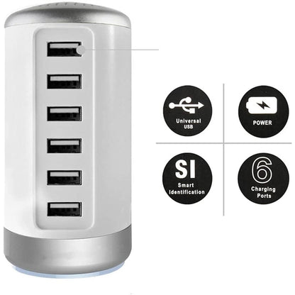 Universal USB Charger Station 6-Port