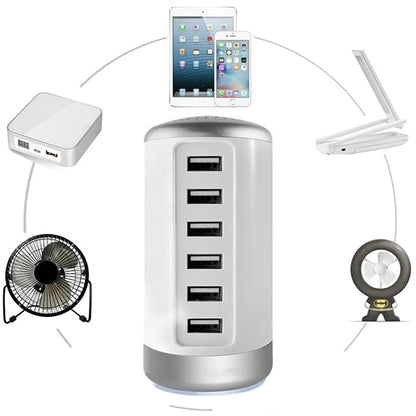 Universal USB Charger Station 6-Port