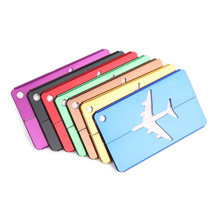 Brushed Metal Luggage Bag Tag