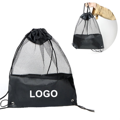 Drawstring Mesh Backpack