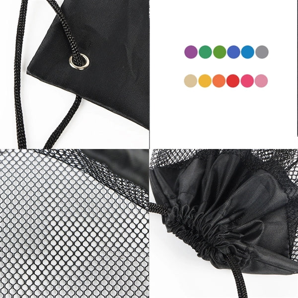 Drawstring Mesh Backpack