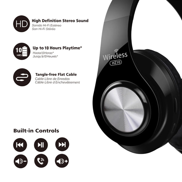 Head-Mounted Wireless Foldable Bluetooth Headset