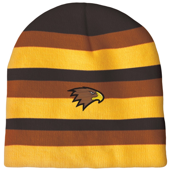 Knit Beanie with No Pom and No Cuff (Embroidery Logo)