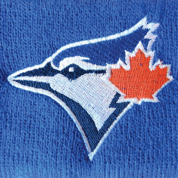 Knit Beanie with No Pom and No Cuff (Woven Logo)