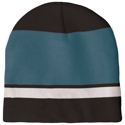 Knit Beanie with No Pom and No Cuff (No Logo)