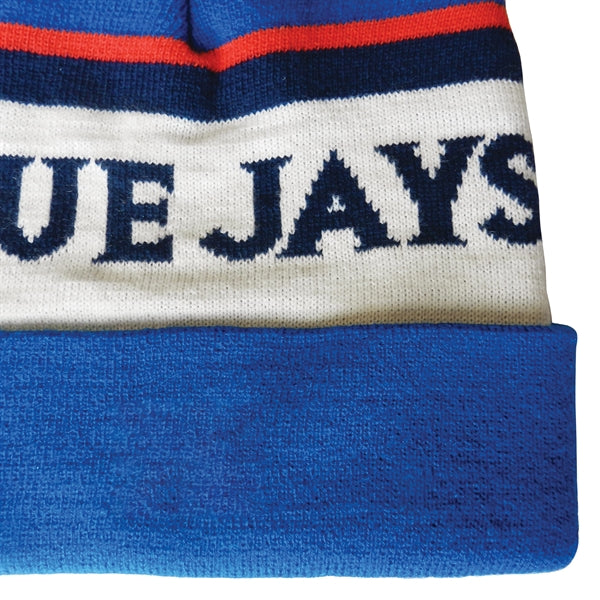 Knit Beanie with Pom and Cuff (No Logo)