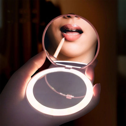LED Travel Makeup Mirror