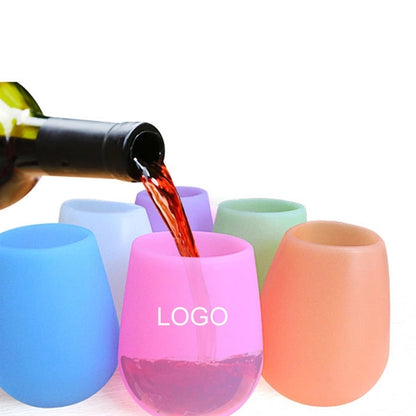 Portable Silicone Wine Glass Cups