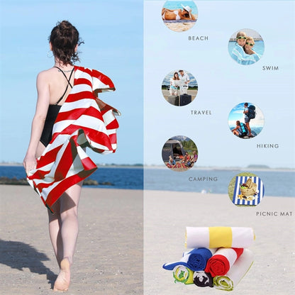 Quick Dry Beach Towel Stripe