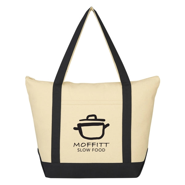 Folksy 12 Oz. Cotton Tote Bag