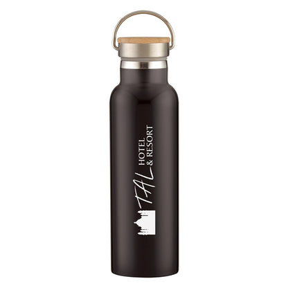 21 Oz. Liberty Stainless Steel Bottle With Wood Lid