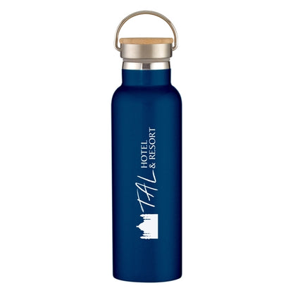 21 Oz. Liberty Stainless Steel Bottle With Wood Lid