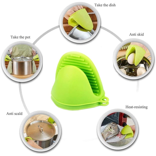 Anti-scalding non-slip silicone hand clip