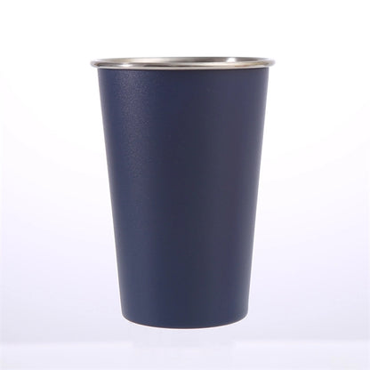 16oz Beer Tumbler Stackable Stainless Steel Drinking Glasses
