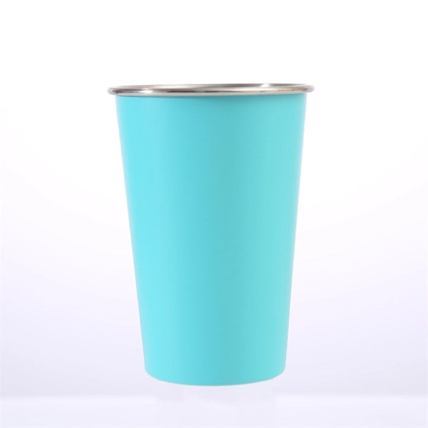 16oz Beer Tumbler Stackable Stainless Steel Drinking Glasses