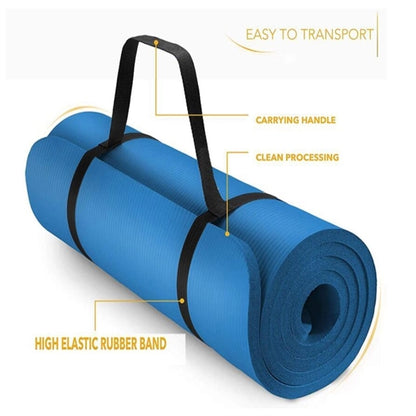 Non-Slip Yoga Mat with Carrying Strap