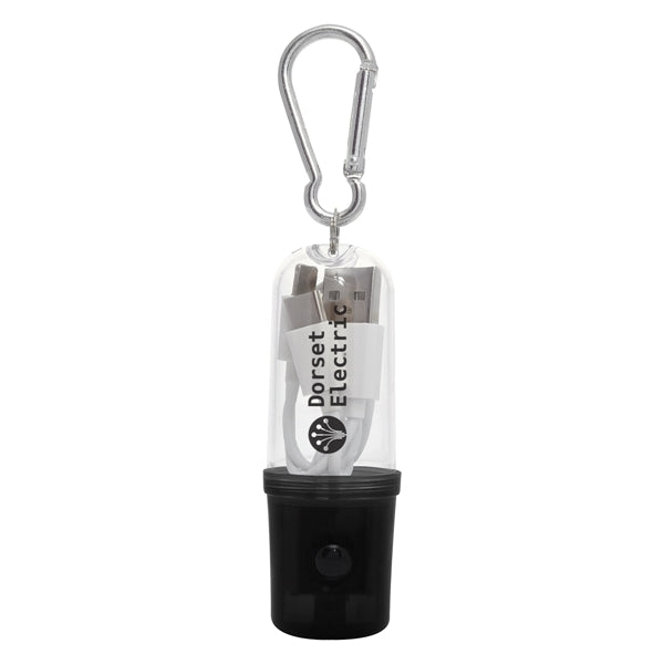 3-In-1 Charging Cable With Flashlight Case