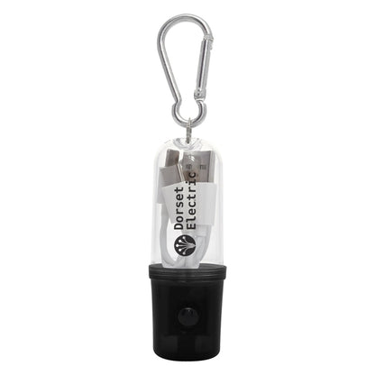 3-In-1 Charging Cable With Flashlight Case