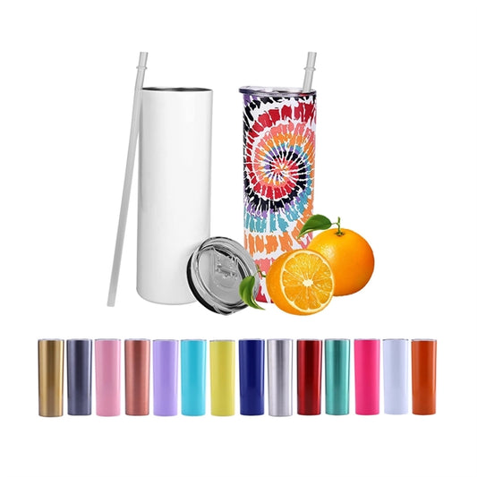 20 oz Skinny Tumbler with Straws