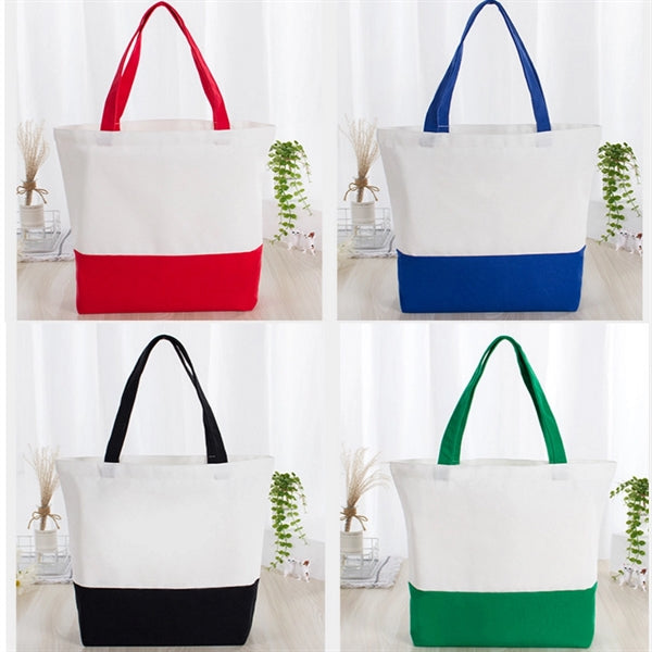 Fashionable Two-Tones Tote Bag