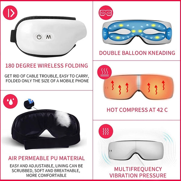 Rechargeable Bluetooth Eye Massagers