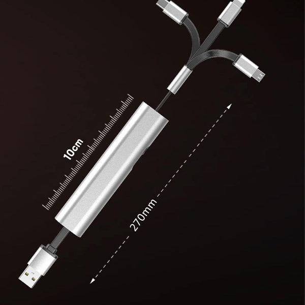 Multiple 3-in-1 USB Charge Cord