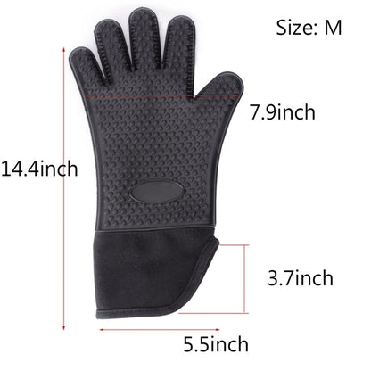 Heat Resistant Gloves BBQ Oven Mitts