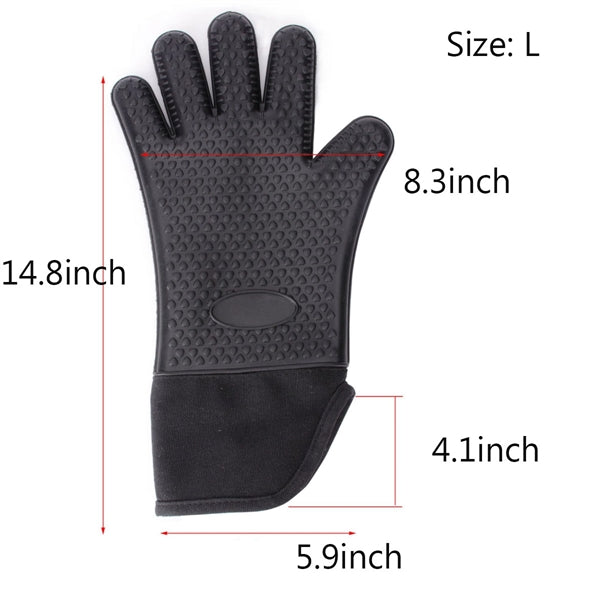 Heat Resistant Gloves BBQ Oven Mitts