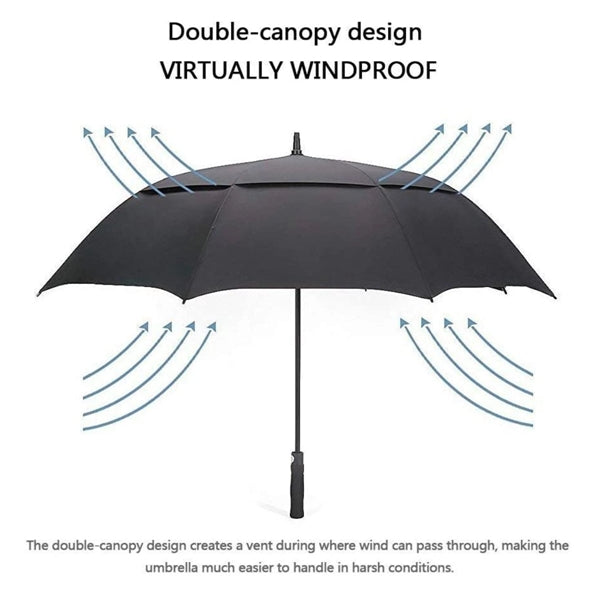 Automatic Open Umbrella with Double Canopy