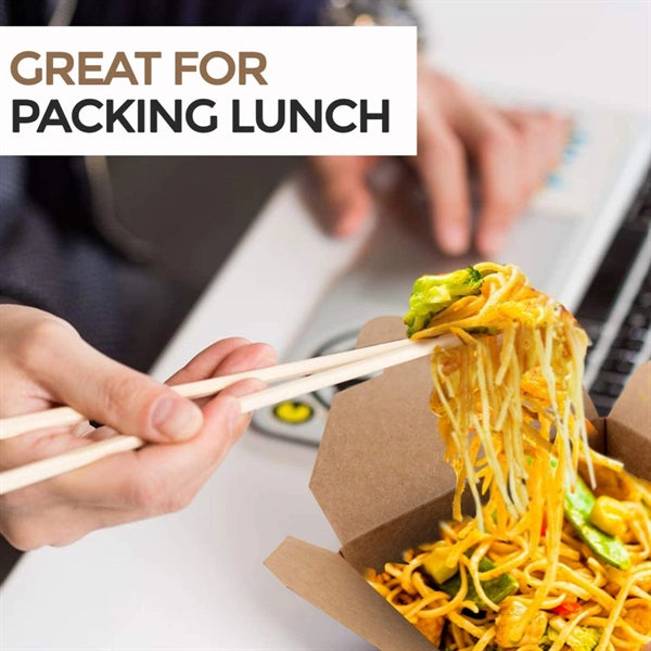 Microwaveable Kraft Brown Takeout Boxes, Eco-Friendly.